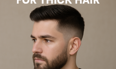 Low taper fade for thick hair