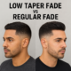 Low taper fade vs regular fade