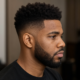 Burst fade haircut for black men