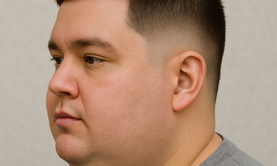 Low Taper Fade for Round Face